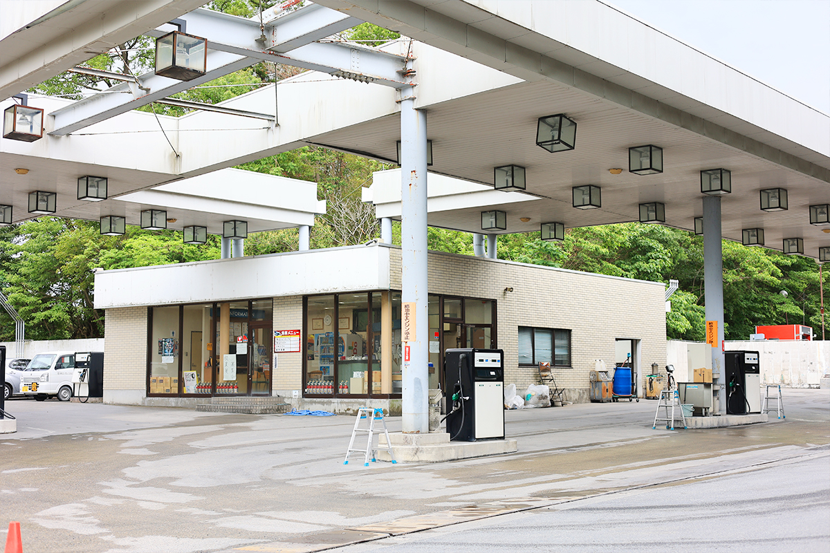 下津原給油所 外観